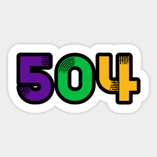 504 Mardi Gras Sticker